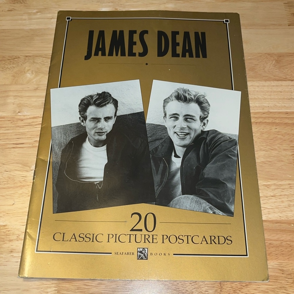 James Dean postcards and GIANT movie magnet